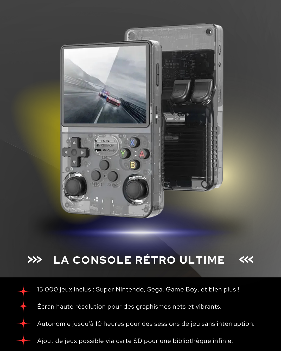 🎮 Console de Jeu Rétro Portable – 15 000 Jeux Inclus !